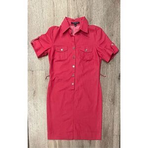 Sharagano Salmon Pink Jumper Vintage Women’s 4 Dress